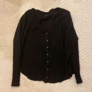 Urban Outfitters Black button down shirt